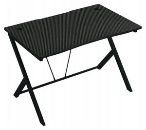 Biurko Stolik Gamingowe Komputerowe Loft Nowoczesne Czarne Carbon 100 cm