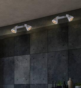 Szara lampa sufitowa dwa reflektory na listwie - V095-Supremi
