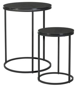 Zestaw stolikÃ³w kawowych HOME & STYLING COLLECTION Czarny Metal (2 szt.)