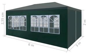 Zielony namiot plenerowy z oknami - Pikol