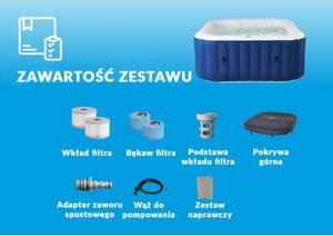 Basen z hydromasażem nadmuchiwany okrągły MSpa SPA Lite 180x70cm 700L