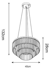 Lampa Wisząca Zuma Line P17127-4 E14