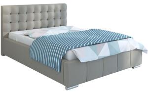 Tapicerowane łóżko z pojemnikiem 140x200 Elber 3X - 36 kolorów