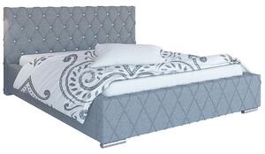 Podwójne łóżko z zagłówkiem 140x200 Loban 3X - 36 kolorów