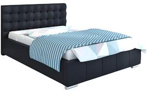 Pikowane łóżko z zagłówkiem 160x200 Elber 3X - 36 kolorów
