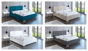 Pikowane łóżko z zagłówkiem 120x200 Keren 3X - 36 kolorów