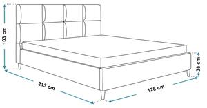 Pojedyncze łóżko tapicerowane 120x200 Bennet - 36 kolorów