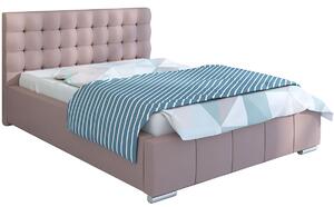 Dwuosobowe łóżko z pojemnikiem 200x200 Elber 3X - 36 kolorów