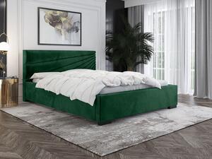 Tapicerowane łóżko ze stelażem 160x200 Lander 2X - 36 kolorów