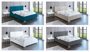 Tapicerowane łóżko dwuosobowe 200x200 Keren 3X - 36 kolorów