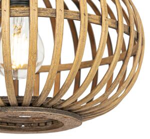 Orientalna lampa wisząca bambusowa 3-punktowa okrągła - Amira Oswietlenie wewnetrzne