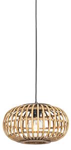 Orientalna lampa wisząca bambusowa 32 cm - Amira Oswietlenie wewnetrzne