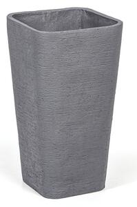 Doniczka prostokątna XXL, 41 x 41 x 75 cm, szara