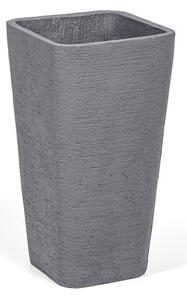 Doniczka prostokątna, 35 x 35 x 65 cm, szara