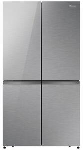 Lodówka HISENSE RQ758N4SGIE1 MD Side by Side No Frost 178.5cm Srebrna Wi-Fi ConnectLife My Fresh Choice Metal Cooling
