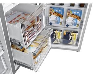 Lodówka HISENSE RQ758N4SGIE1 MD Side by Side No Frost 178.5cm Srebrna Wi-Fi ConnectLife My Fresh Choice Metal Cooling