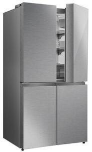 Lodówka HISENSE RQ758N4SGIE1 MD Side by Side No Frost 178.5cm Srebrna Wi-Fi ConnectLife My Fresh Choice Metal Cooling