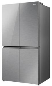 Lodówka HISENSE RQ758N4SGIE1 MD Side by Side No Frost 178.5cm Srebrna Wi-Fi ConnectLife My Fresh Choice Metal Cooling