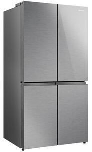 Lodówka HISENSE RQ758N4SGIE1 MD Side by Side No Frost 178.5cm Srebrna Wi-Fi ConnectLife My Fresh Choice Metal Cooling