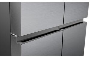 Lodówka HISENSE RQ758N4SGIE1 MD Side by Side No Frost 178.5cm Srebrna Wi-Fi ConnectLife My Fresh Choice Metal Cooling