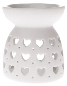 Porcelanowy kominek zapachowy Luminary biały, 7,7 x 9 cm