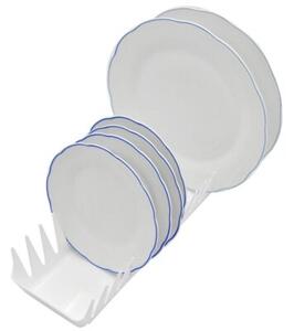 Stojak ociekacz na talerze plastikowy biały 39 cm