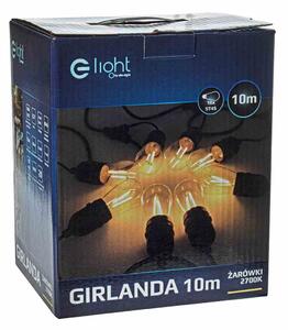 Girlanda 10 Metrów Z Zarówką Filamentową 10X1,5W Eko-Light
