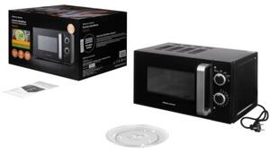 Kuchenka mikrofalowa GÖTZE & JENSEN MO301K 700W średnica 24.5 cm pojemność 20L Czarny