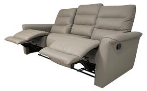 Sofa 3-osobowa z funkcją relaksu skórzana ALASSIO