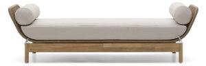 Sofa ogrodowa z litego drewna akacjowego w naturalnym kolorze Catalina – Kave Home