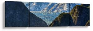 Obraz krajobrazu z górami (170x50 cm)