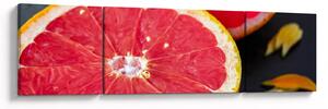Obraz pokrojonych grejpfrutów (170x50 cm)
