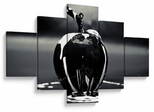 Obraz czarnego jabłka (125x70 cm)