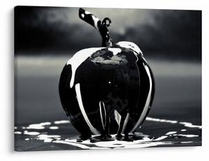 Obraz czarnego jabłka (70x50 cm)