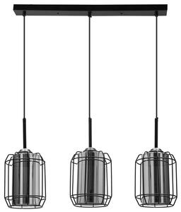 Czarna potrójna lampa wisząca nad stół - Z050-Nevo