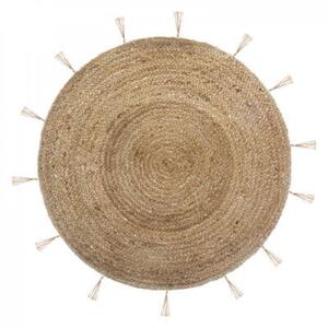 Okrągły dywan z juty COSY LUREX 80 cm