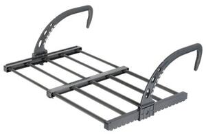 Suszarka na pranie na kaloryfer metalowa szara rozsuwana 32,5-60x35 cm