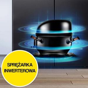 Lodówka HISENSE RQ758N4SBFE MD Side by Side No Frost 178.5 Czarna Wi-Fi ConnectLife My Fresh Choice Metal Cooling