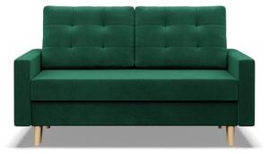 Sofa rozkÅadana, MILO, velvet, 152x92x92 cm, butelkowa zieleÅ | TYLETEGOTU