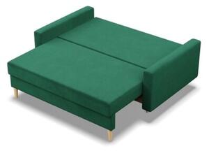 Sofa rozkÅadana, MILO, velvet, 152x92x92 cm, butelkowa zieleÅ | TYLETEGOTU