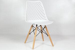 OUTLET - ażurowe krzesło NICEA 2 - białe