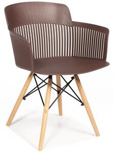 OUTLET - krzesło fotel IMPERIA - brązowe