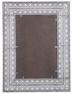 Lustro ścienne miedziane dekoracyjna ażurowa metalowa rama 69 x 90 cm Dehradun Beliani