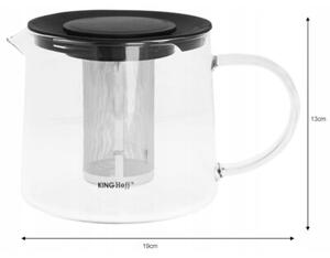 Szklany ZAPARZACZ do HERBATY ŻAROODPORNY 1,5l 4845