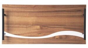 Taca do serwowania drewniana z uchwytami RIVER 42x20x4,5 cm