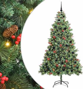 Sztuczna choinka Ze LED Lights Zielony 210 cm PVC i Metal