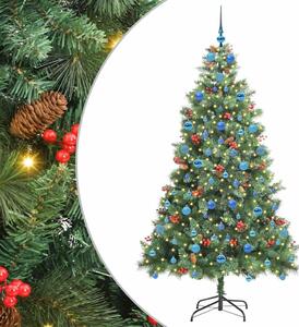 Sztuczna choinka Ze LED Lights Zielony 210 cm PVC i Metal