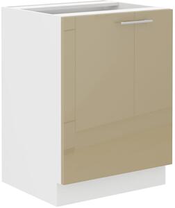 Szafka kuchenna dolna LARA 60 D 1F BB Cappucino/Biały