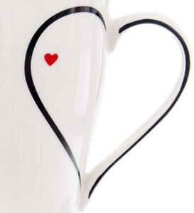 Kubek porcelanowy serce 380 ml