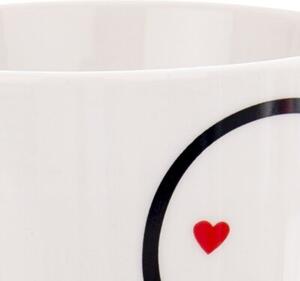Kubek porcelanowy serce 380 ml